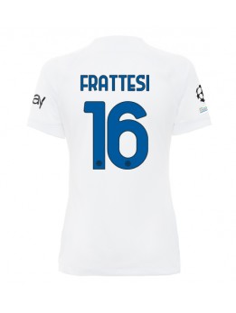 Billige Inter Milan Davide Frattesi #16 Bortedrakt Dame 2023-24 Kortermet